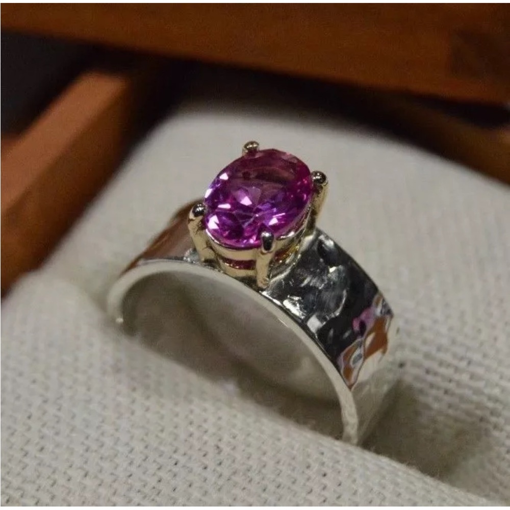 RETIRED James Avery Julietta Ring Pink Sapphire 6.5